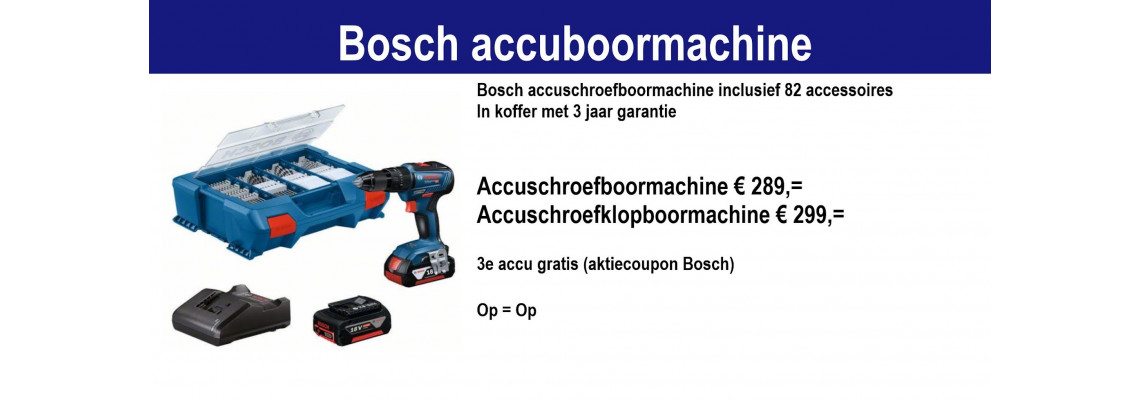 Bosch accuboormachine aktie!
