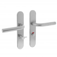DEURKRUK ROERMOND OP OVAAL VERDEKT SCHILD + VEER WC 63/8MM RVS