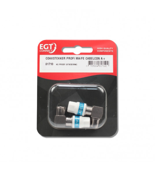COAXSTEKKER PRO MALE/FEMALE CABELCON A+ KABELKEUR