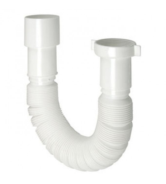 FLEXIBELE SIFON 6/4 X 40MM WIT SANITAIR LABEL