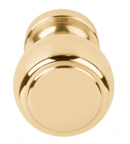 LZ25M OL MESSING ONGELAKT MEUBELKNOPPEN