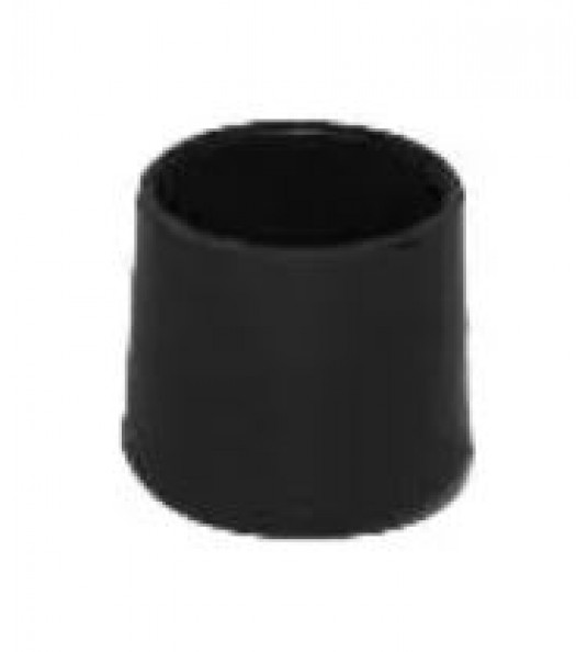 PLASTIC POOTDOP ZWART 12 MM