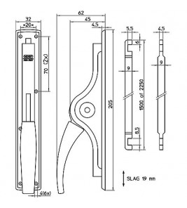 NEMEF POMPESPAGNOLET 1E/34 OPENSLAANDE DEUREN ZONDER STAAF