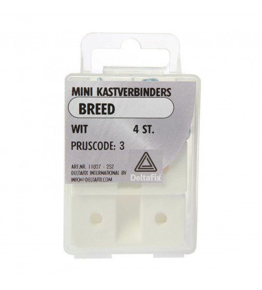 KASTVERBINDER MINI WIT BREED 4ST
