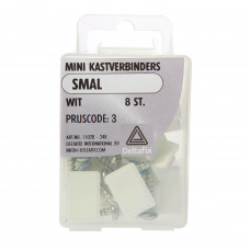 MINI KASTVERBINDERS WIT SMAL 8 ST