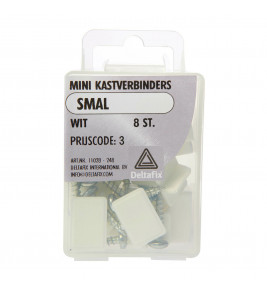 MINI KASTVERBINDERS WIT SMAL 8 ST