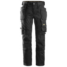 ALLROUNDWORK, STRETCH WERKBROEK MET HOLSTERZAKKEN, ZWART - ZWART (0404