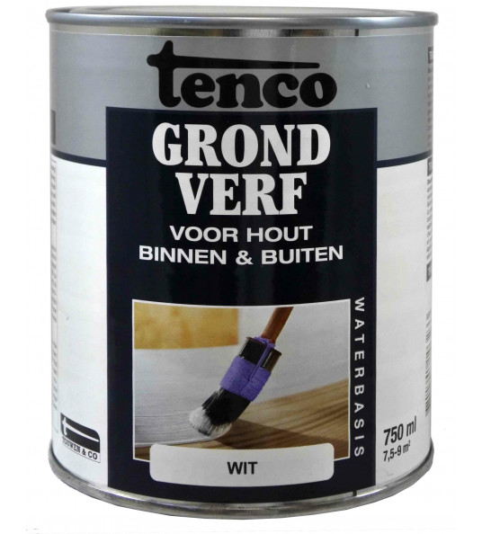 TENCO GRONDVERF WATER BASIS WIT 0.75 LITER