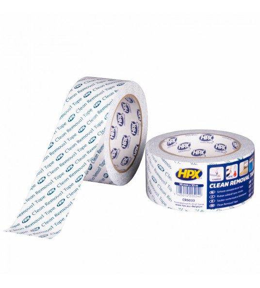 HPX SCHOONVERWIJDERBARE PVC TAPE - 50MM X 33M