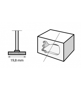 DREMEL, 85422,SLIJPST. WIELVORM 19,8MM