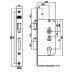 NEMEF CILINDERSLOT 569/4 DOORNMAAT 50MM PC72 DIN RECHTS VOORPLAAT 25MM