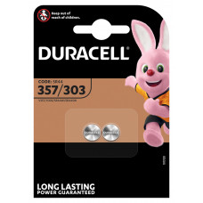 DURACELL BATTERIJ ZILVEROXIDE 1,5 VOLT 357/303 (2 STUKS)