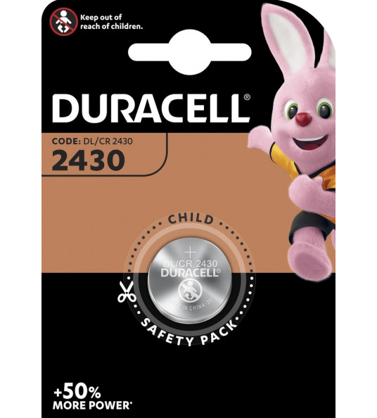 DURACELL BATTERIJ CR2430 LITHIUM 3 VOLT