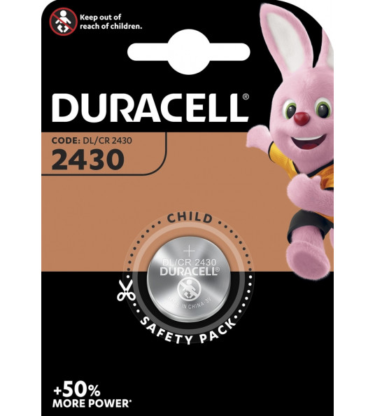 DURACELL BATTERIJ CR2430 LITHIUM 3 VOLT