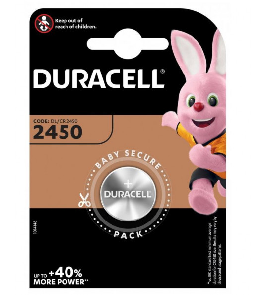 DURACELL BATTERIJ CR2450 LITHIUM 3 VOLT
