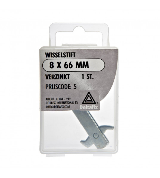 WISSELSTIFT + BOUT VERZINKT 8X66 MM 1 ST