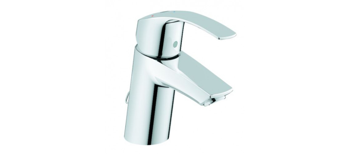 GROHE EUROSMART WASTAFELMENGKRAAN S-SIZE KETTING, EENHENDEL CHROOM