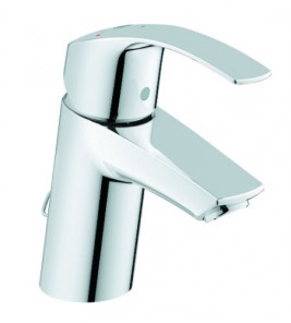 GROHE EUROSMART WASTAFELMENGKRAAN S-SIZE KETTING, EENHENDEL CHROOM