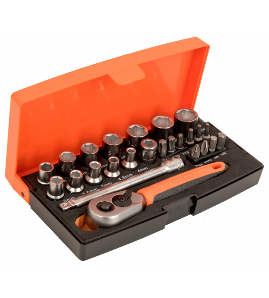 BAHCO DOPPENSET 1/4" 25 DELIG