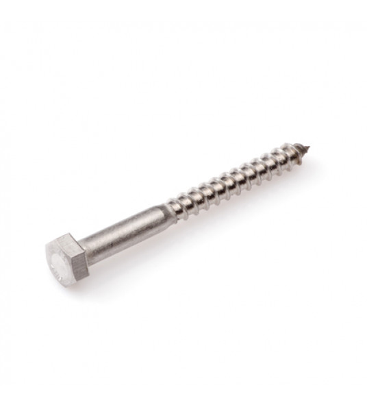 PROFTEC HOUTDRAADBOUT RVS-A2 SW-10 DIN571 6X40 (25)