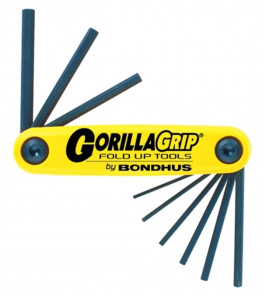 INBUSSET GORILLAGRIP OPVOUWSET SET 5/64-1/4" (ENGELSE MATEN)