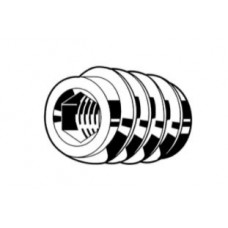 INSCHROEFMOER BINNENZESKANT VERZINKT SK M 4 X 10