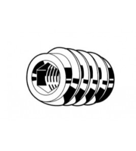 INSCHROEFMOER BINNENZESKANT VERZINKT SK M 4 X 10