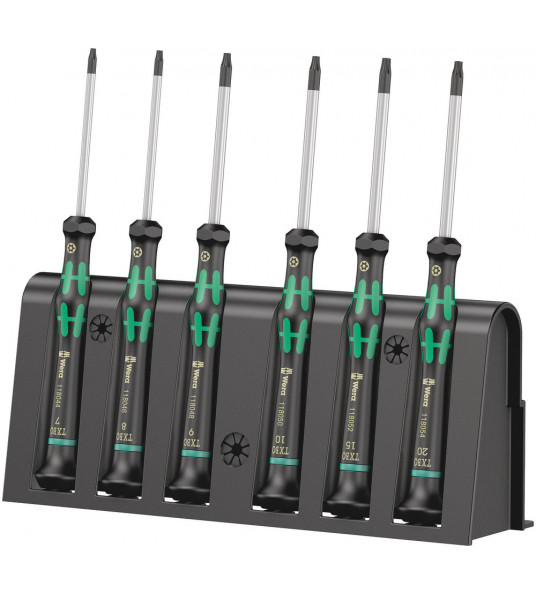 2067/6 MICRO TORX® BO SCHROEVENDRAAIERSET + HOUDER, 6-DELIG