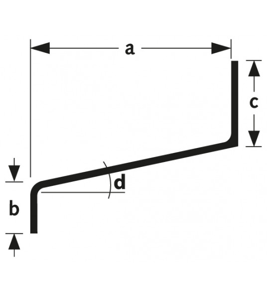 WATERSLAG WA40 ALUMINIUM BRUTE 250CM