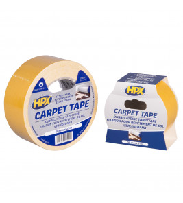DUBBELZIJDIGE TAPIJTTAPE - WIT 50MM X 5M