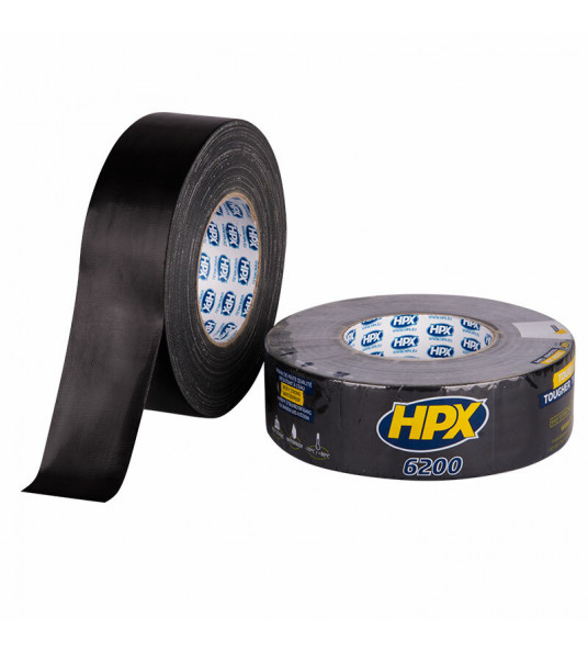 HPX PANTSERTAPE (DUCT TAPE) ZWART 48MM X 50MTR