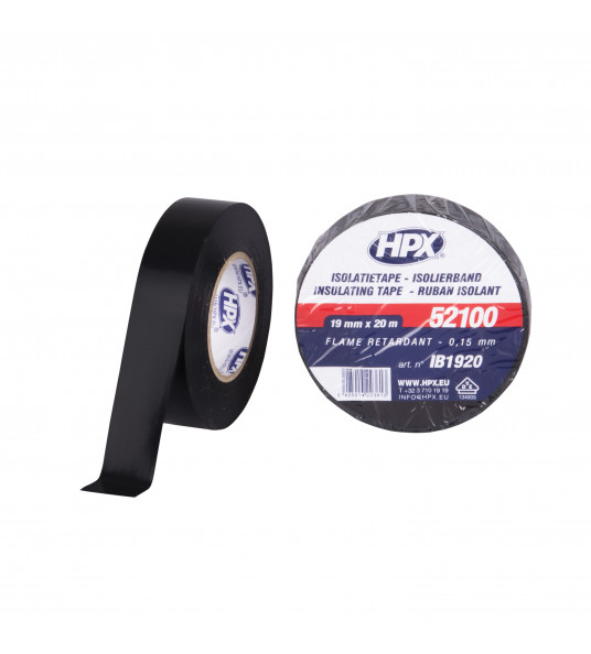 HPX PVC ISOLATIETAPE VDE - ZWART 19MM X 20M