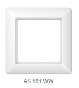 JUNG AS500 AS581 AFDEKRAAM WIT 1-VOUDIG JUNG AS500 AS581 AFDEKRAAM WIT 1-VOUDIG