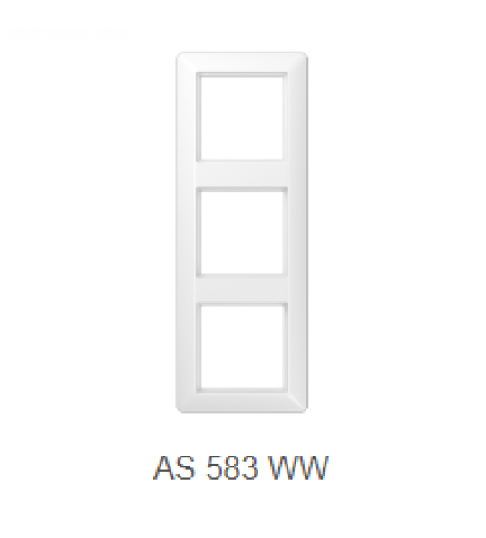 JUNG AS500 AS583 AFDEKRAAM WIT 3-VOUDIG