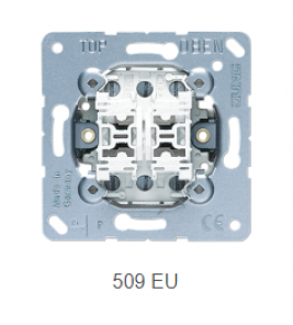JUNG 509EU WISSELSCHAKELAAR DUBBEL BASIS JUNG 509EU WISSELSCHAKELAAR DUBBEL BASIS