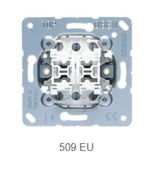JUNG 509EU WISSELSCHAKELAAR DUBBEL BASIS