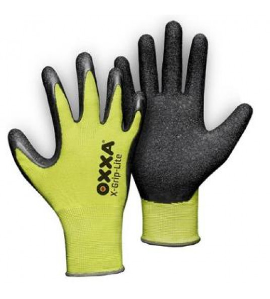 OXXA X-GRIP-LITE 51-025,ZWART/GEEL, 11 OXXA X-GRIP-LITE 51-025,ZWART/GEEL, 11