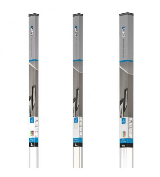 ARTITEQ HBI CLICKRAIL KOKER 2X2M=4M WIT RAL 9010 ARTITEQ HBI CLICKRAIL KOKER 2X2M=4M WIT RAL 9010