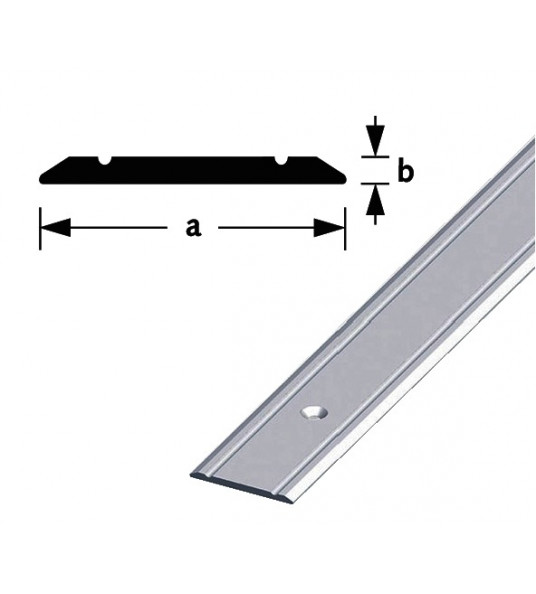 AFDEKSTRIP ALUMINIUM ZILVER GEANODISEERD 30X2MM 100CM AFDEKSTRIP ALUMINIUM ZILVER GEANODISEERD 30X2MM 100CM