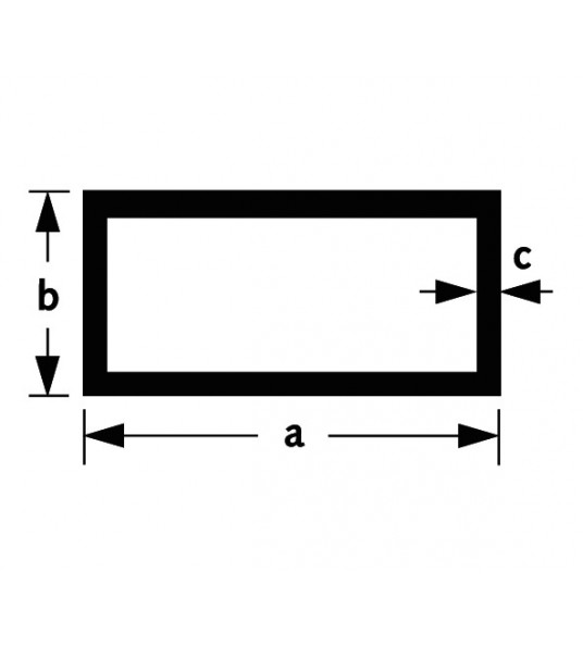 BUIS RECHTHOEKIG ALUMINIUM BRUTE 40X20X2MM 100CM BUIS RECHTHOEKIG ALUMINIUM BRUTE 40X20X2MM 100CM