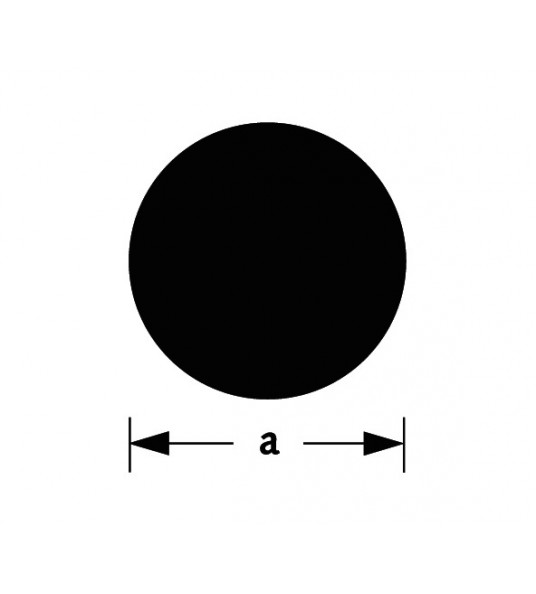 MASSIEF ROND STAAL GELAKT GETROKKEN 4MM 100CM