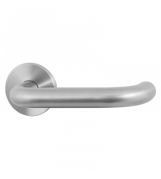 GPF105VR RVS MAT U-MODEL 19MM DEURKRUK OP ROZET 53X6MM