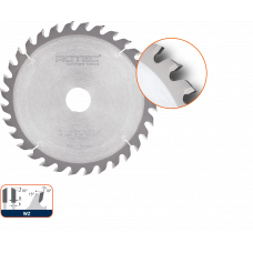 CIRKELZAAGBLAD VOOR HOUT/TRESPA ø160X2,2X20 Z=48 TF-UNI