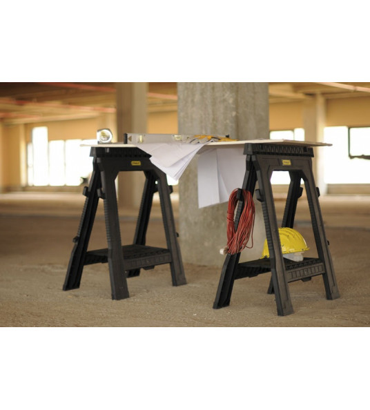 STANLEY SCHRAAG/ZAAGBOK MET V-GROEF (PER 2 STUKS)