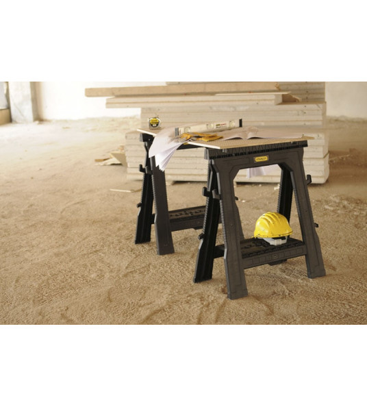 STANLEY SCHRAAG/ZAAGBOK MET V-GROEF (PER 2 STUKS)