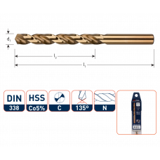 HSS-E SPIRAALBOOR, DIN 338, TYPE N, ø1,5 / KVP (VPE 1)