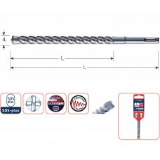 HAMERBOOR SDS+ QUATTRO-X ø24,0X400/450