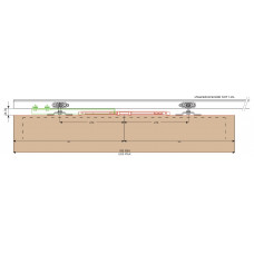 SOFT/SL.SOFTCL.UNI.ENKEL.120KG SOFT SLUITEND / DEURBR.780-1200