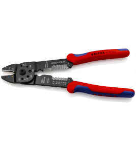 KNIPEX 97 21 215 CRIMPTANG GEISOLEERDE KABELSCHOENEN 215MM