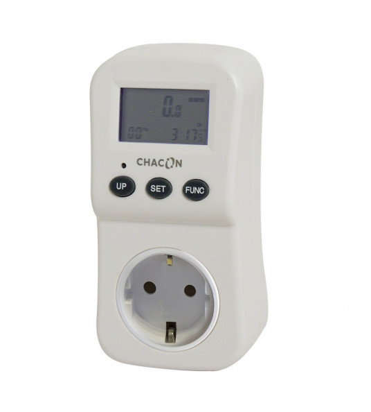 CHACON STEKKER KWH METER DIGITAAL MAX.16A